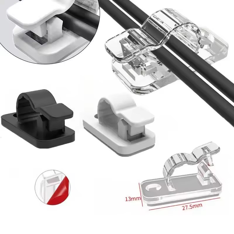 Office Furniture - Self Adhesive Cable Clips Cord Management