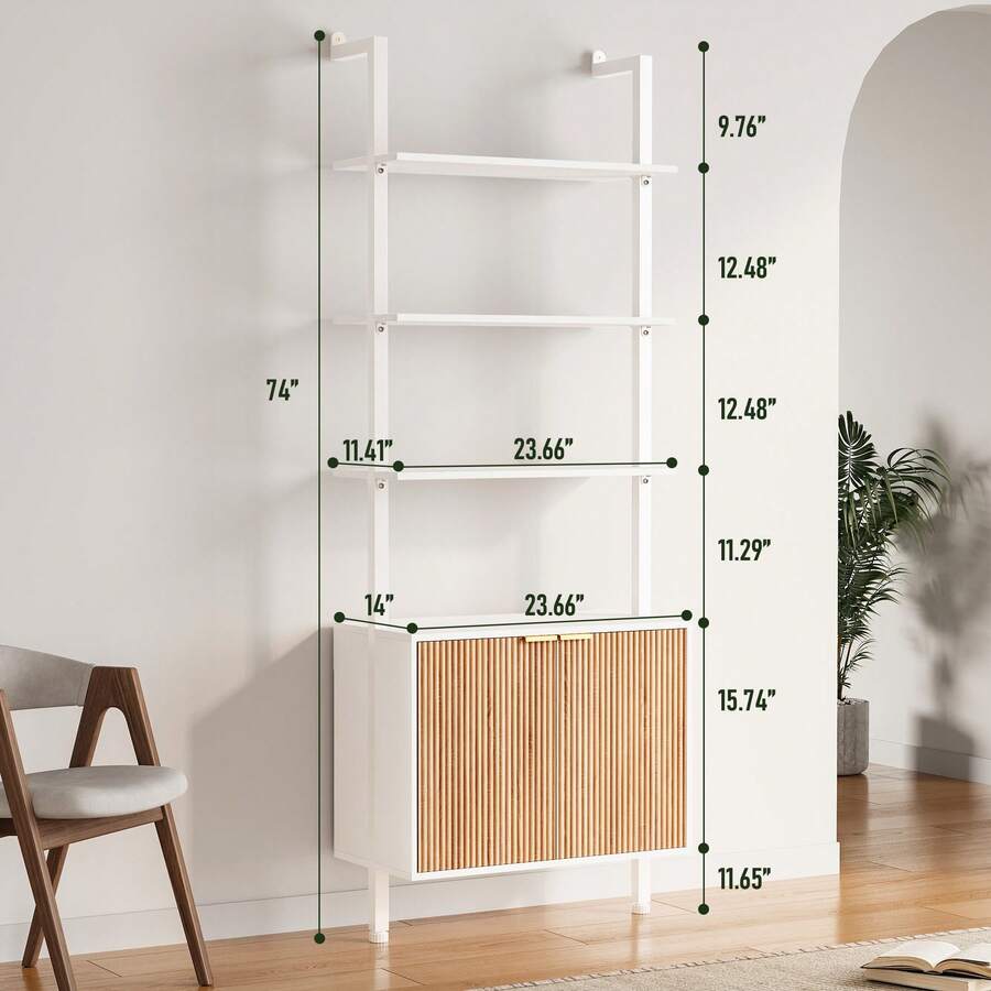 Chic Modern Ladder Bookcase Wi - Storage recension och pris