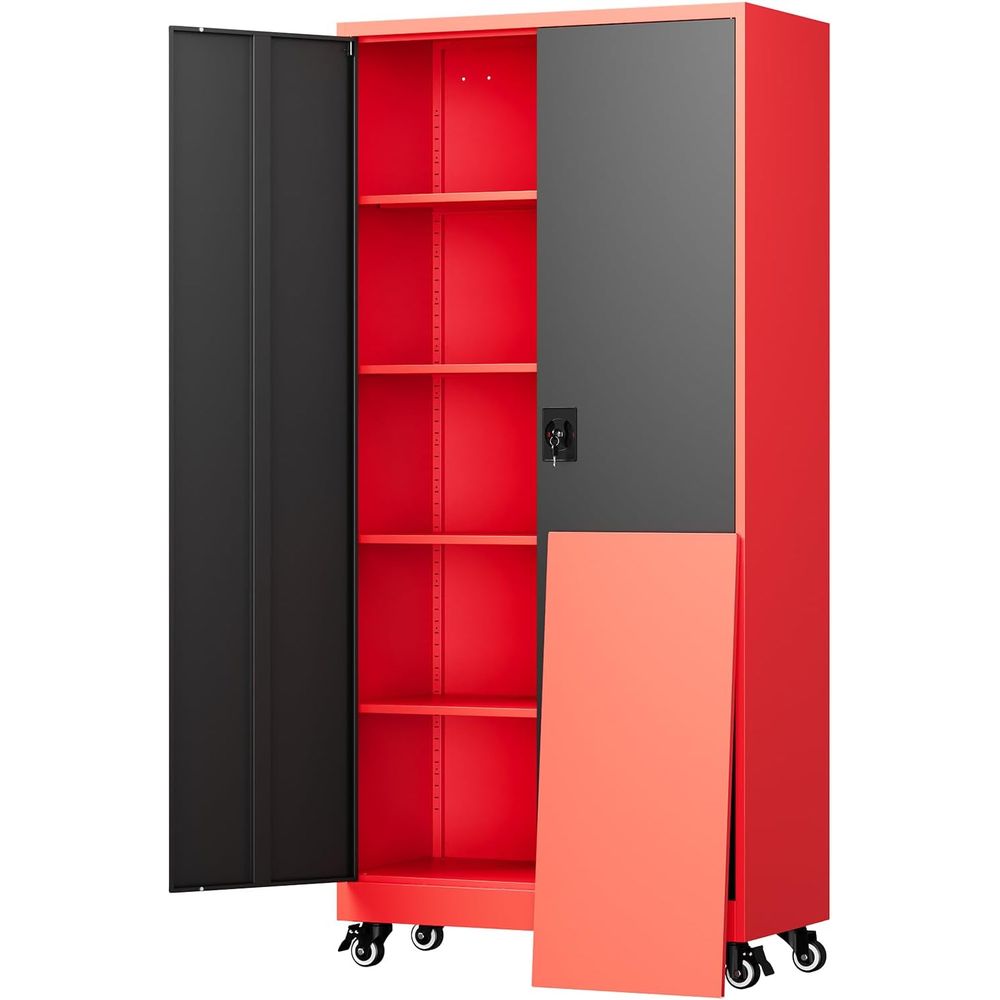 Metal Garage Storage Cabinet w - Storage recension och pris