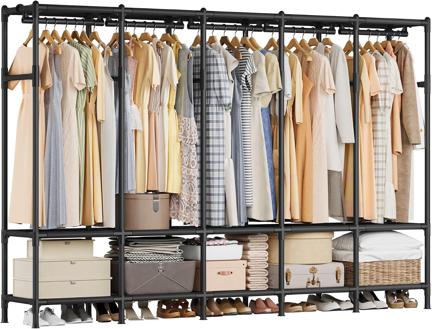 Portable Wardrobe Closet 83.5  - Wardrobe Closet Portable Fabric Cover recension och pris